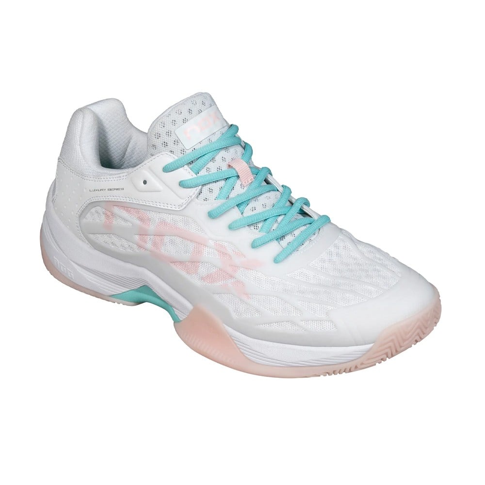 NOX AT10 LUX White/ Turquoise 2024 Padel Shoes