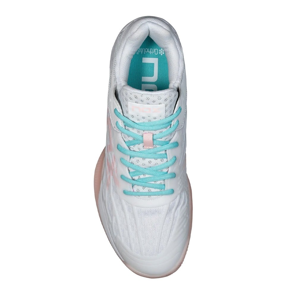 NOX AT10 LUX White/ Turquoise 2024 Padel Shoes